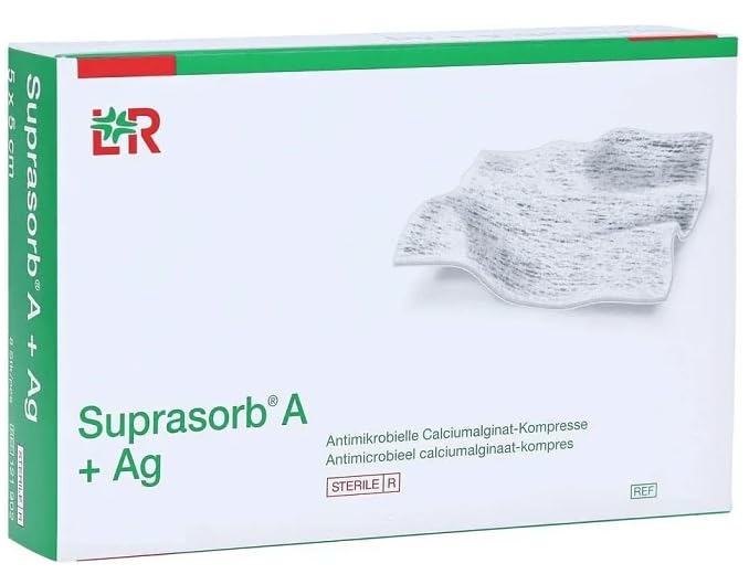Suprasorb A + Ag Pro medicazione antimicrobica in alginato e argento 10x10-10pezzi