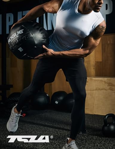 TSLA Men's Sleeveless Workout Shirts, Dry Fit Running Compression Cutoff Shirts, Athletic Training Tank Top4