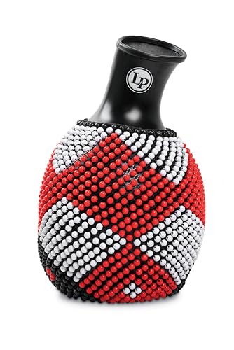 Latin Percussion Shekere, Black Body with Red and White Beads (LP486)