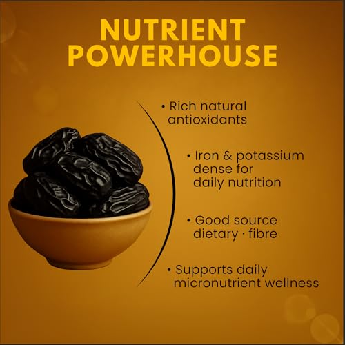 Image of Earthen Story Kalmi Dates 200 gm | Premium Safawi Khajur /Khajoor | Instant Energy Booster, Rich in antioxidants & Fibre, Good for Diabetics, Natural Sweetener, Gluten Free | 3-Layer resealable Pouch