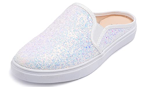 Image of FEVERSOLE Women's Sport Mules Slip On Loafers Fashion Backless Sneakers