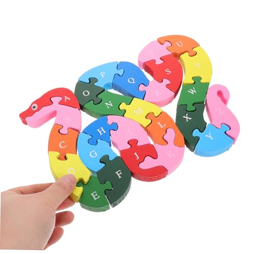 Puzzle en bois ABC pour stimuler la coordination main-œil - 4