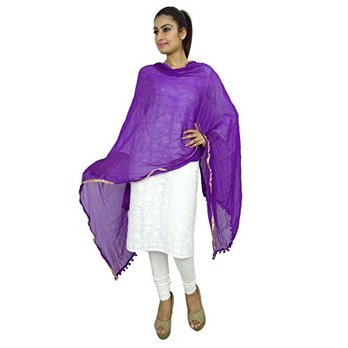 Indian Dupatta Neck Wrap Viscose Chiffon Long Stole Chunni Throw Tassel Scarf2