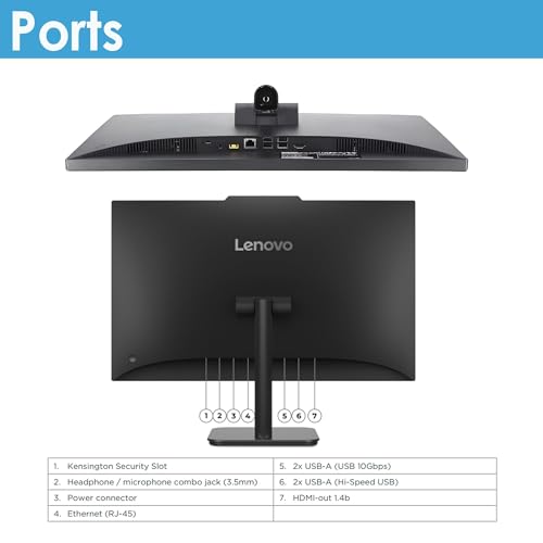 Lenovo AIO 24" FHD All-in-One Desktop Computer for Home Office, Intel 4-Core Processor, 8GB DDR4 RAM, 512GB PCIe SSD, WiFi 6, Bluetooth 5.2, HDMI, Black, Windows 11 Home - Image 6