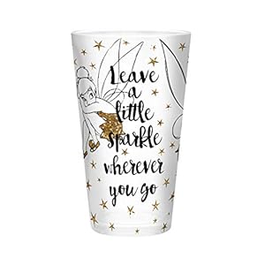 ABYstyle – Disney – Peter Pan – glas XXL – 500 ml – Tinkerbell – goud/glitter