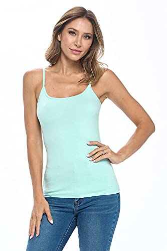 Image of Natural Uniforms Women's Camisole Tank Top-Breathable Cotton Stretch