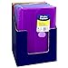 C-Line Super Heavyweight Mini Poly Binder Pocket with Hook & Loop Closure, 1/2-Inch Gusset, Pack of 36 Pockets, Assorted Colors (08730-36)