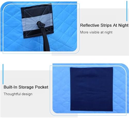 Portable Insulated Ice Fishing Tent - Pop-Up Hub Shelter with Thermal Protection & Carry Bag, Perfect for Winter Fishing Adventures