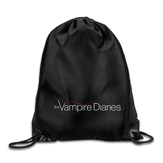 Etryrt Mochilas/Bolsas de Gimnasia,Bolsas de Cuerdas, The Vampire Diaries Gym Bag Drawstring Backpack Sports White
