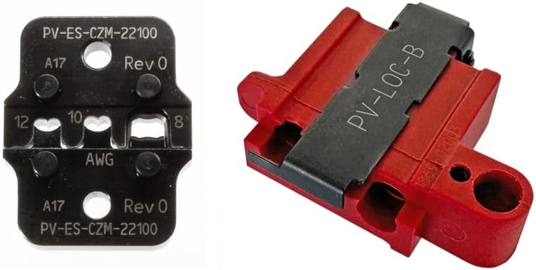 Staubli PV-ES-CZM-22100 - MC4 Barrel Crimp Insert Die Set