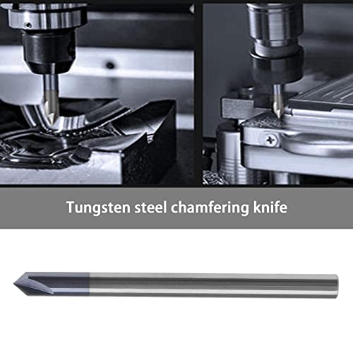 Image of ECSiNG 90 3 Flutes Chamfer End Mill 90 Degree Milling Cutter V Groove Router Bit Milling Accessories for Carving V Groove CNC Lettering And Signs