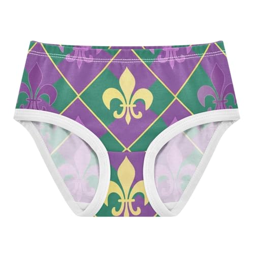 Fleur De Lis Symbols Diamond Toddler Girls Underwear 2t Cotton Little Girl Panties Animal Undies Kids Briefs