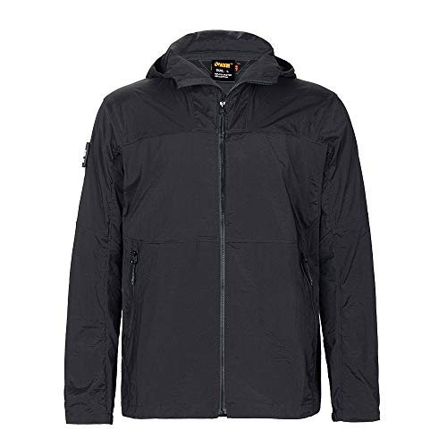 Image of EXCELLENT ELITE SPANKER Men's Lightweight Zip Waterproof Windbreaker Jacket Active Hooded Packable Jacket Trench Coats