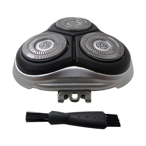 Replacement Shaver Head with 3-Blades Compatible for all Sweet-LF Waterproof Electric Razor SWS7105 SWSBK7105 Wet and Dry Shavers with Clean Brush
