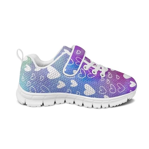 Girls Cute Heart Sneakers Kids Single Buckle Sneakers Children Low Top Breathable Running Mesh Shoes2