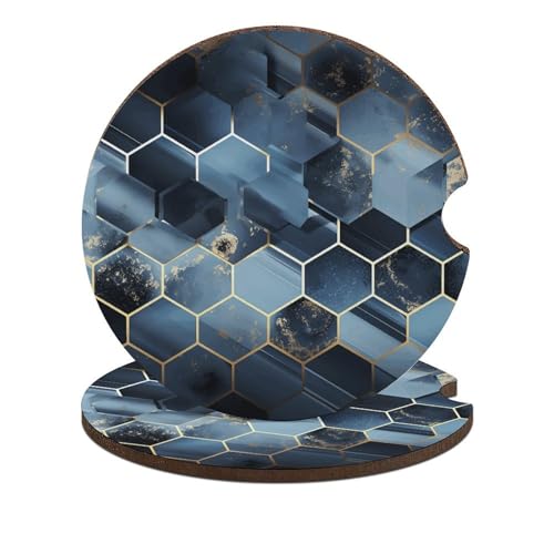 Posavasos para Auto Azul 2 Unidades 2.6 pulgadas miniatura 1
