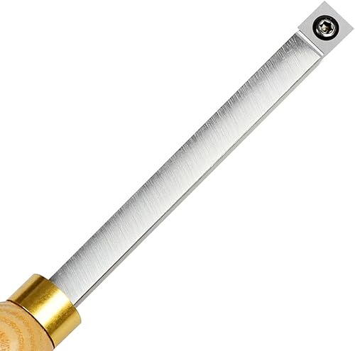 Miniatura 6 de CDBP Herramienta de torno de carburo para torneado de madera, cincel de punta cuadrada más rugosa para aficionados a la madera o bricolaje o