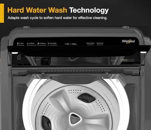 Image of Whirlpool 8 kg Magic Clean 5 Star Fully Automatic Top Load Washing Machine Grey (MAGIC CLEAN ELT 8.0 GREY 10YMW, Hard Water Wash)
