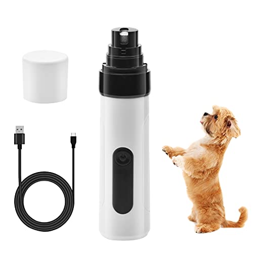 BrilliStar Dog Nail Grinder &Trimmer, Professional 2-Speed Electric Pet Paws Trimmer -Support USB Rechargeable - Safe Painless Claw Grinding & Grooming Beauty Tool for Dogs & Cats Claw Care