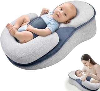 Baby Lounger Pillow for Infant Support Cushion Reflux Breastfeeding Pillow, Bottle Feeding, Tummy Time, Adjustable Baby Wedge Lounger Pillow for Reducing Spit-Up