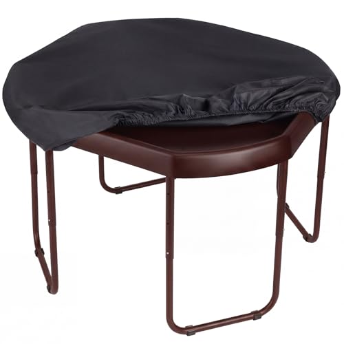 Vicenpal 38" Tuff Tray Cover Windproof Protective Lid for Tuff Tray for Sensory Bin, Outdoor Water Table, Stand Top (Black)