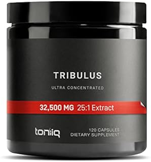 Ultra High Strength Tribulus Capsules - 95% Steroidal Saponins - 1300mg Concentrated Extract Formula for Testosterone - 120 Caps