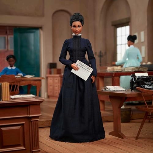 Muñeca Barbie Ida B. Wells con Vestido Azul miniatura 2