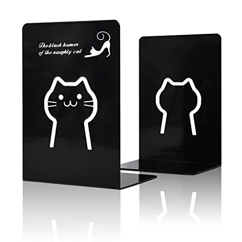 Shikaman Heavy Duty Bookends-Metal Book Ends Universal Economy Bookends cover