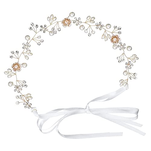 Niaciswe Haarband Braut Blumen Brautschmuck Haardraht Haarschmuck Hochzeit...