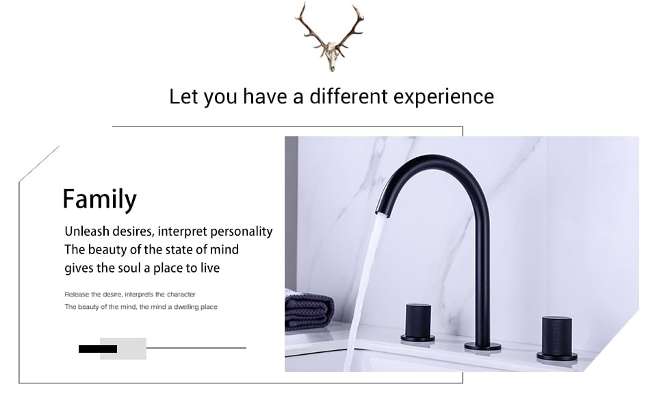 Robinet de lavabo double support pour une vanité moderne - 3