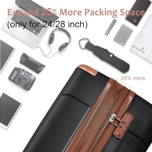 24 Inch Lightweight Expandable Hard Shell Suitcase