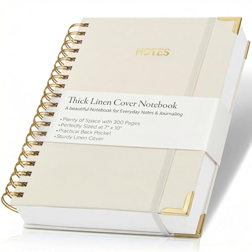 Aesthetic Thick Spiral Notebook Journal For Women in B5...