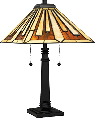 Quoizel Tf5621Mbk Hathaway Table Lamp, 2-Light 120 Total Watts, Matte Black #TOP25