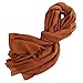 Produktbild Bunte schals Schal-Frauen Baumwolle und Leinen Solid Color Linen Neue Wilder Schal Frühling und Herbst Lang Absatz Einfacher Wein-Reise-Foto-Schal (Color : Caramel Colour, Size : 195 * 80cm)