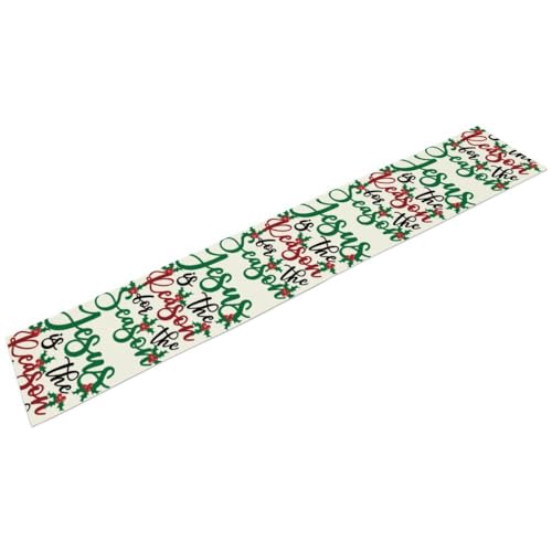 Jesus is The Reason for The Christmas Season Table Runner