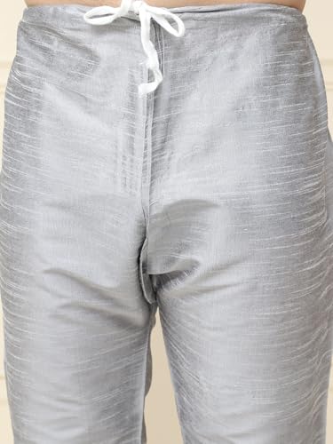 Image of SOJANYA Men's Dupion Silk Solid (Since 1958 Kurta Set & Churidaar Pyjama