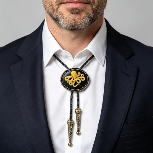 Image of Jeilwiy Bolo Tie for Men, Western Bolero Tie Cowboy Ties Native American Cowgirl Bolo Tie Accessories for Men Women