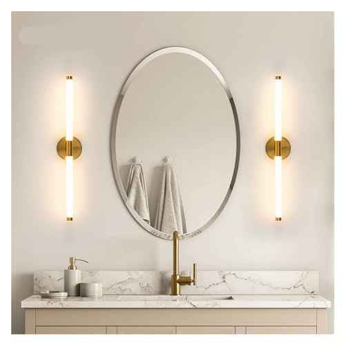 Aplique de pared LED de 55cm dorado con iluminación superior e inferior 3