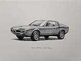 Aufdruck Classic Car Alfa Romeo Montreal Kunstdruck A4
