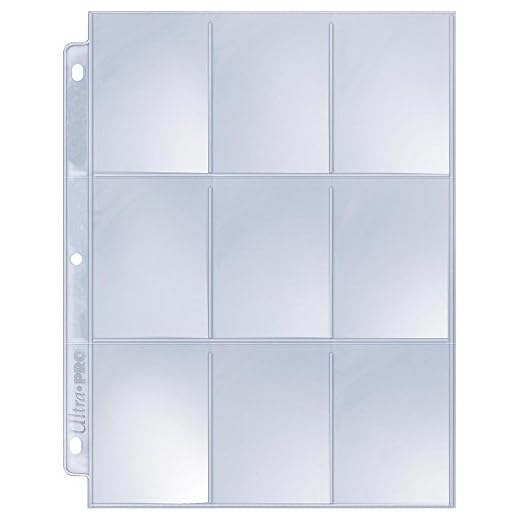 Ultra Pro 9 Pocket Page Protectors, 25 Pack