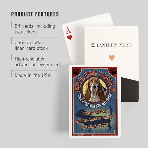 Baraja de cartas tamaño póker 52 naipes Devil Dog Tavern miniatura 3