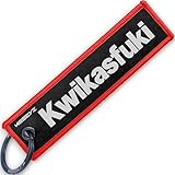 KEEZYZ Kwikasfuki Keychain | Funny Key Tag For Kawasaki Motorcycle, ATV & Dirt Bike | Sexy Rider Gift, Jet Tag Accessory