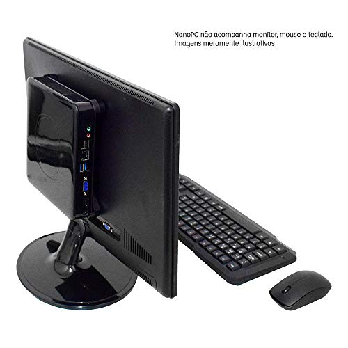 Computador NANO Compact Intel Quad Core 4GB SSD 60GB Windows 10 Pro Wifi VESA