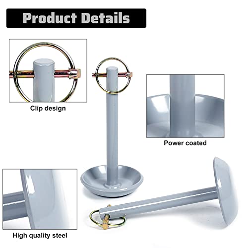 Ecotric Pair Of Replacement Snow Plow Shoe Skid Snowplow Compatible With Moose Atv Utv (5/8" Shaft Size) #TOP3