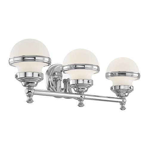 Image of Livex Lighting 5713-05 Oldwick 3 Polished Chrome Bath Light, 24 x 7.25 x 8.25 | Dimensions: 24 x 7.25 x 8.25