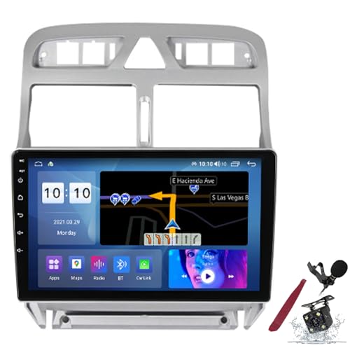 Autoradio Android 15 pour Peugeot 307 de 2004 à 2013 avec écran tactile QLED 2K