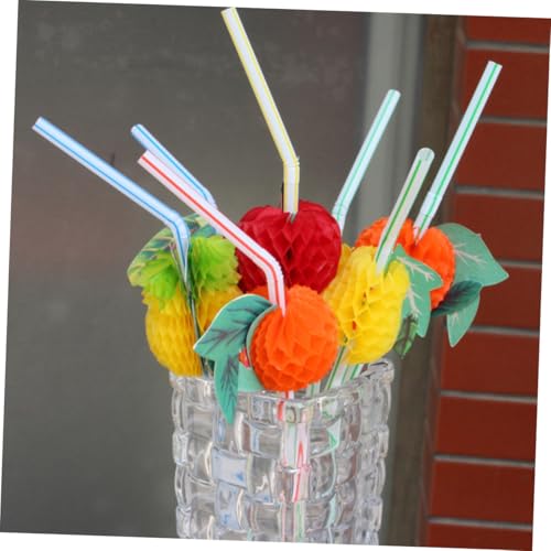 Pitillos desechables coloridos 3D para fiesta 24 pcs miniatura 7