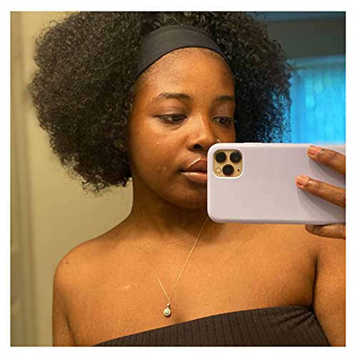 AMZTMY Headband Wigs Human Hair, Curly Bob Wig, Brazilian Headband Wigs for Black Women Human Hair Wigs, None Lace Front Wigs Human Hair, Half Wig Glueless Machine Made Wigs 150% Density