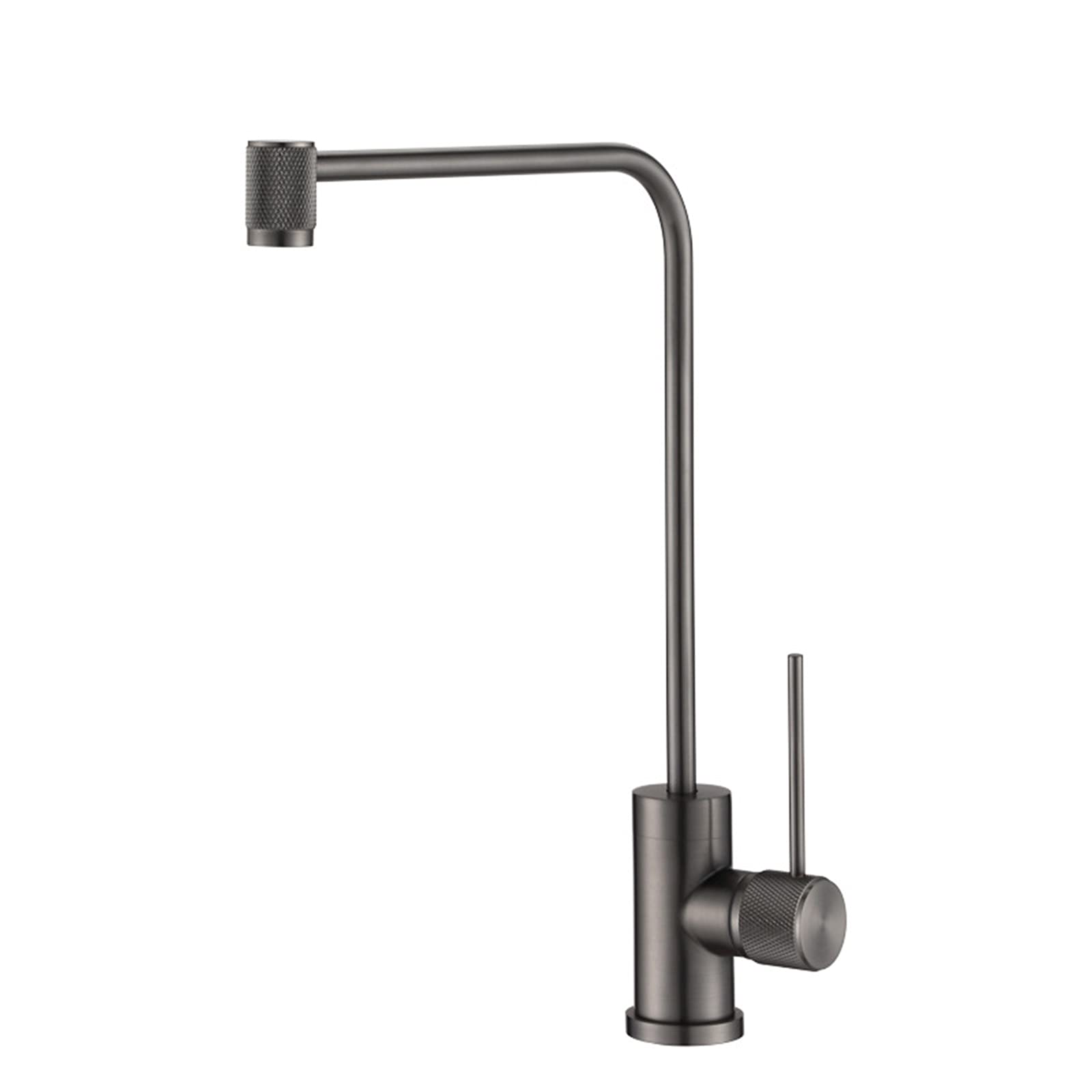 WIQUYBML KKXXYQFC Water Purifier Faucet, Brass Household Kitchen, Pure Straight Drinking Tap, 360°Rotation 2 Points Single Cold Sink,A(E)