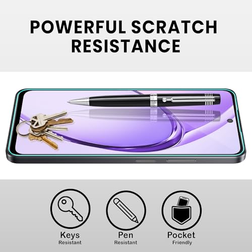 Image of ArmourPro Military Grade Gorilla Tempered Glass Screen Protector Compatible for Oppo A3 Pro, A3x and Oppo 12X with Edge to Edge Coverage, Cable Protector and Easy Installation kit (6.7 Inch)